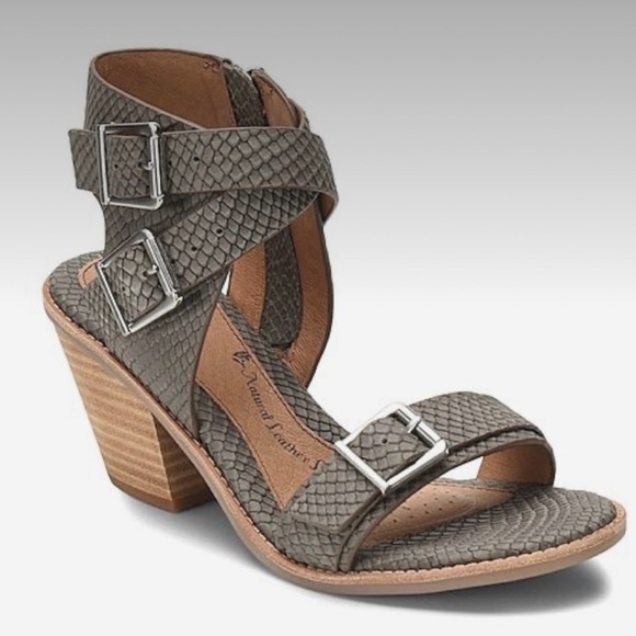 Sofft Shoes - Sofft Marlyn Gray Snakeskin Sandals